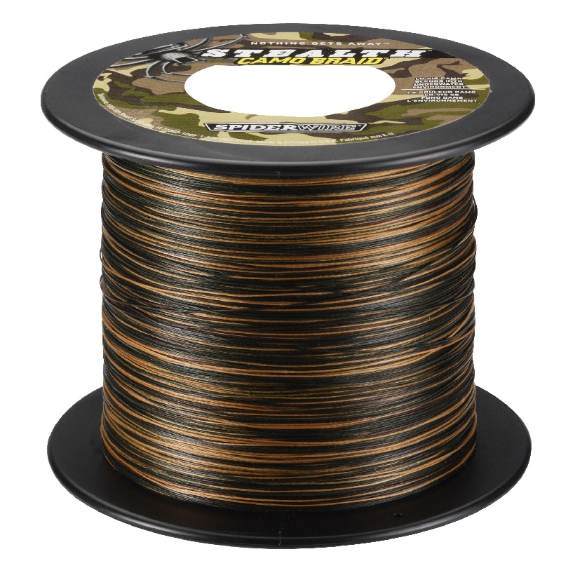 Spiderwire Stealth Camo 0,14mm 1800M 10,20Kg Geflochtene Angel Schnur Camou Sha
