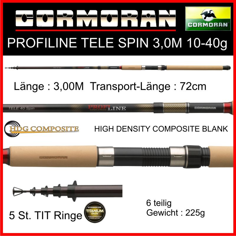 CORMORAN-PROFILINE-TELE-SPIN-SPINN-RUTE-N-SERIE-SPINN-RUTE-NACH-WAHL