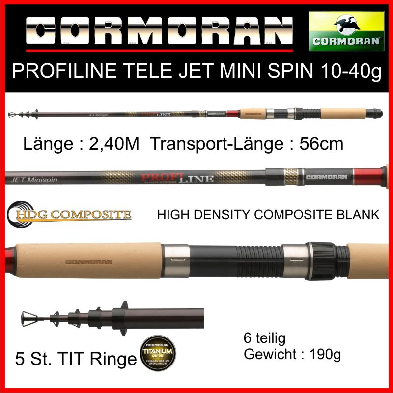 CORMORAN-PROFILINE-TELE-SPIN-SPINN-RUTE-N-SERIE-SPINN-RUTE-NACH-WAHL