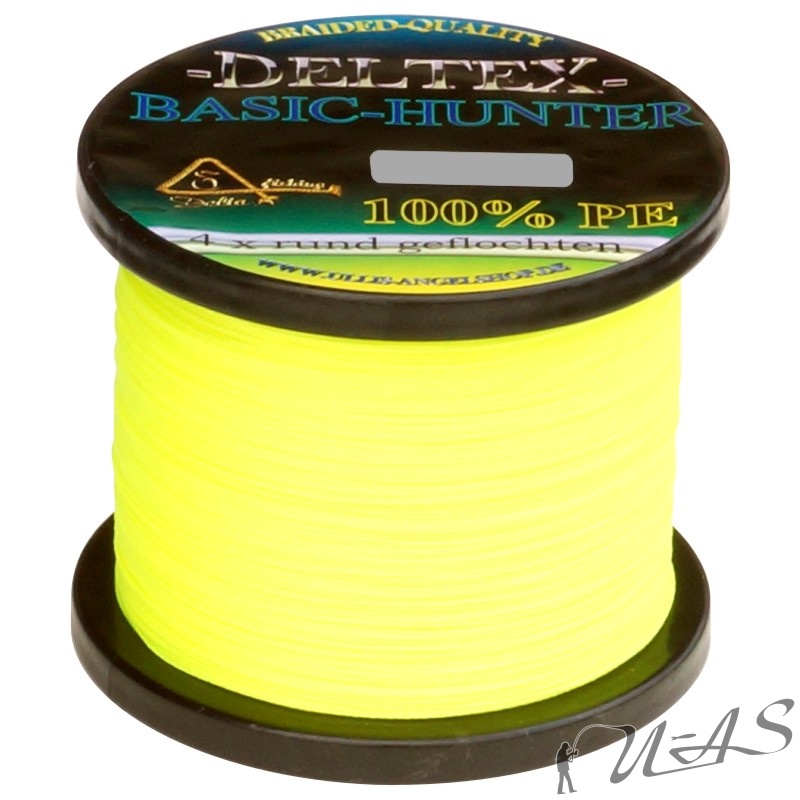 Deltex Basic Hunter Grau 0,10mm 5.70Kg 1000M Rund Geflochtene Angelschnur Sha 