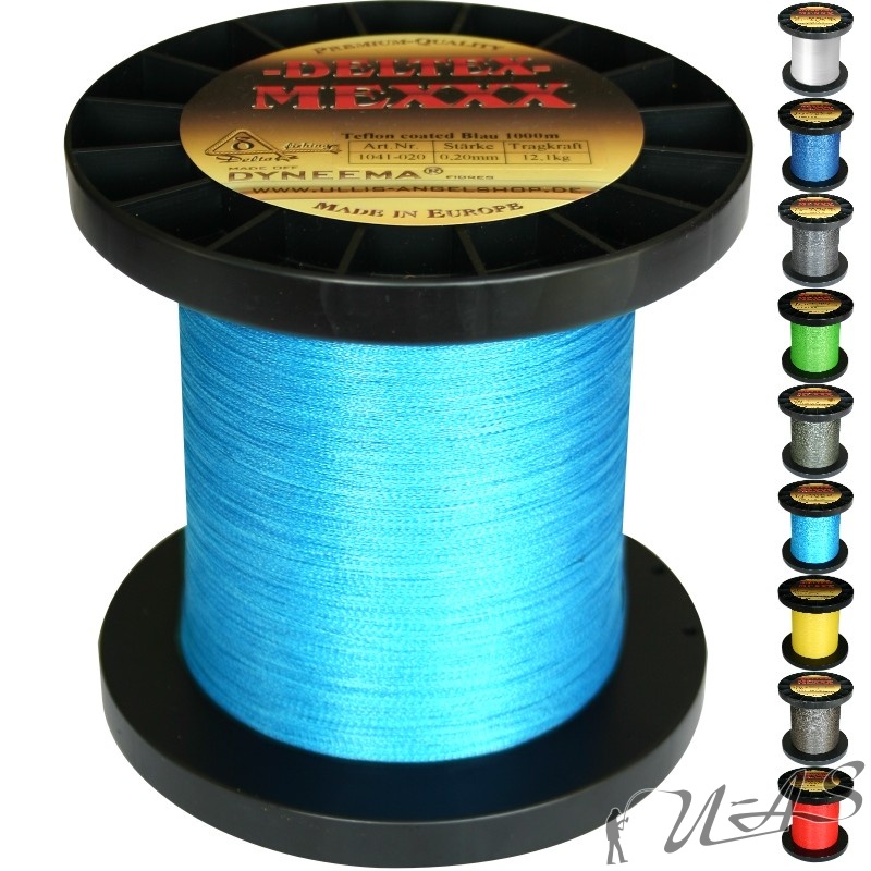 DELTEX DYNEEMA MEXXX HELL BLAU 1000M DYNEEMA DELTEX TEFLON COATED GEFLOCHTENE ANGELSCHNUR RBA 5a9819 DELTEX DYNEEMA MEXXX HELL BLAU 1000M DYNEEMA DELTEX TEFLON COATED GEFLOCHTENE ANGELSCHNUR RBA 5a9819