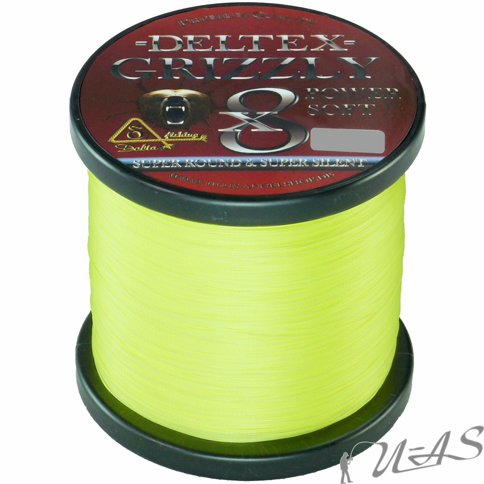 DELTEX GRIZZLY Camou 0.18mm 21,30kg 300M 8 fach Geflochtene Hi Tech Angelschnur 