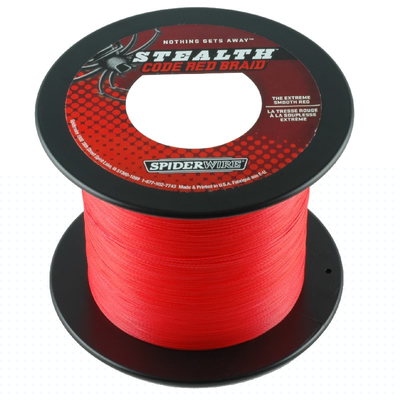SPIDERWIRE STEALTH codice rosso 0,10mm 1800m 6,20kg intrecciato lenza ROSSO KVA SPIDERWIRE STEALTH codice rosso 0,10mm 1800m 6,20kg intrecciato lenza ROSSO KVA