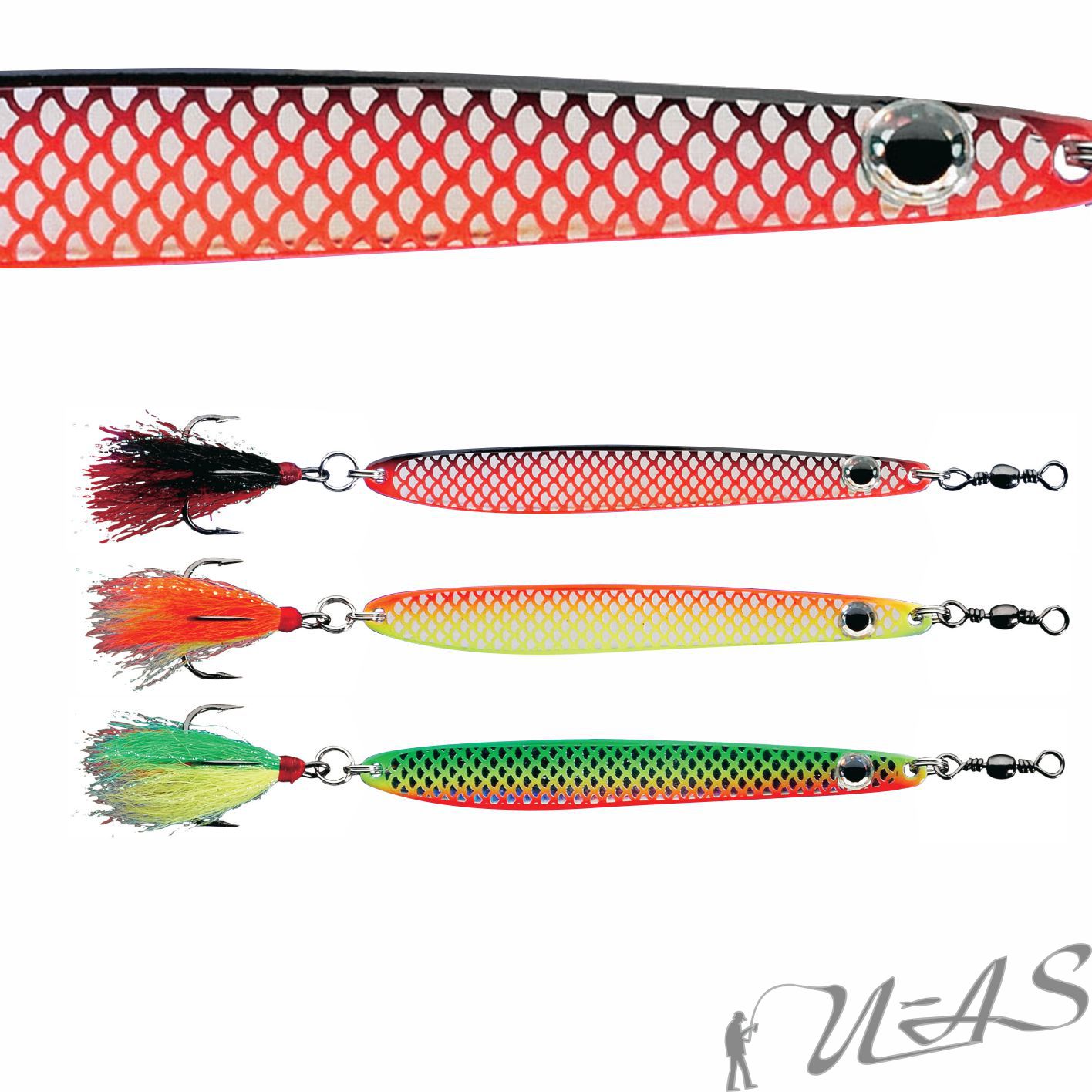 Delta Fishing Qualitäts Octopus Blinker Leuchtgrün 10CM 35G 5101036 Sha