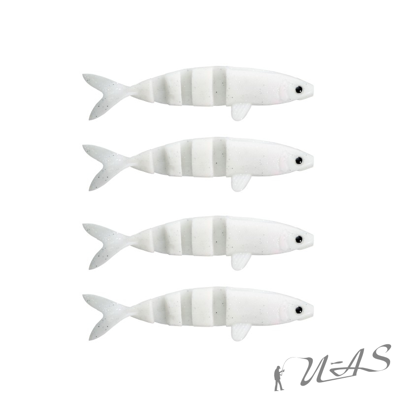 DAM FZ Power Skater Gummifisch Soft Lure 4St 6G 9CM Zander Köder Soft Bait Ava 