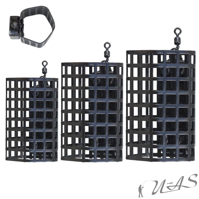 DELTA FISHING Hexa Futterkorb Angel Korb Feeder Korb Blei 70 bis 100G